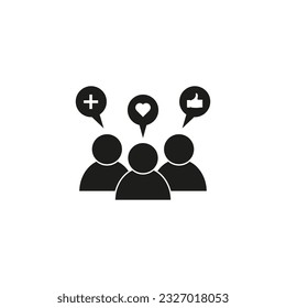 Brand engagement icon. Business, marketing logo. Vector illustration. stock image.