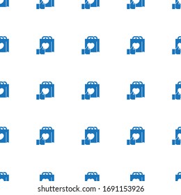Brand engagement icon pattern seamless isolated on white background. Editable filled Brand engagement icon. Brand engagement icon pattern for web and mobile.