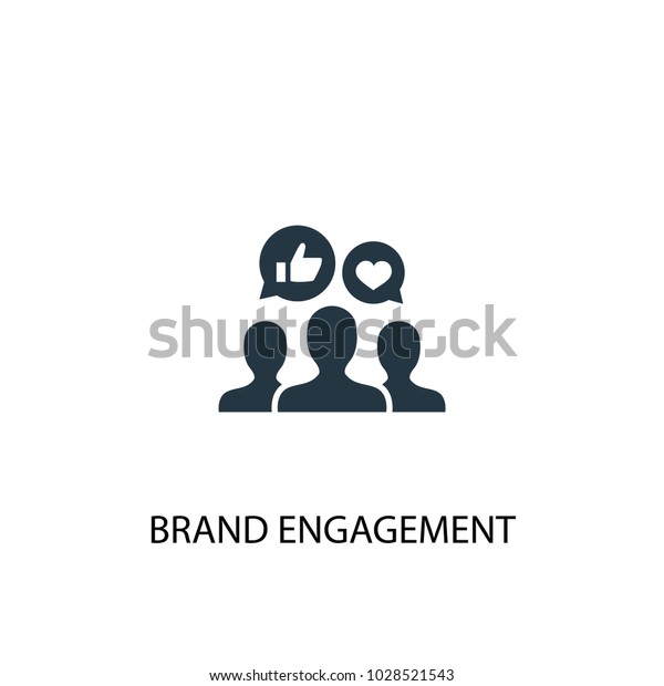 Brand engagement icon. Simple element\
illustration. Brand engagement symbol design from Social Media\
Marketing collection. Can be used in web and\
mobile.