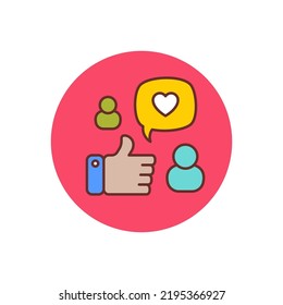 Brand Engagement Icon In Vector. Logotype, Illustration