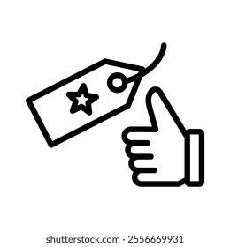 brand equity icon line vector illustration on white background.