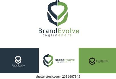 brand evolve communication logo template for your company