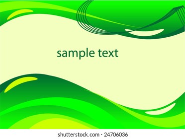 brand with green waves