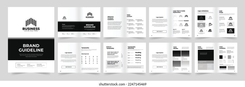 Brand guideline A4 brand guideline brand manual brand Identity guidelines