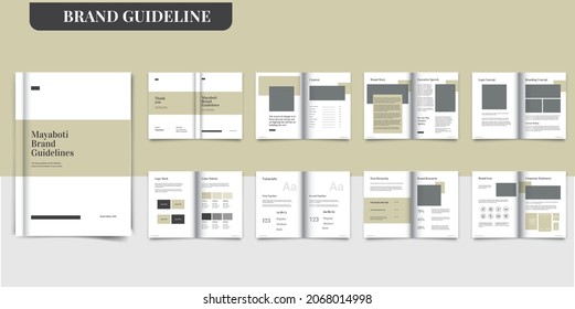 Brand Guideline Branding Guidelines Style Guide Brochure