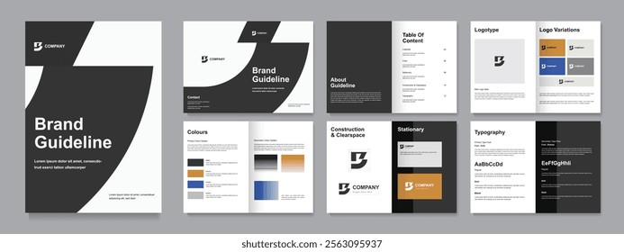 Brand Guideline Design Template, Brand Guidelines