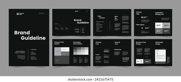 Brand guideline and brand guidelines Layout Design