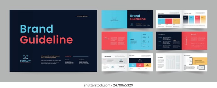 Brand guideline also landscape brand guidelines template design