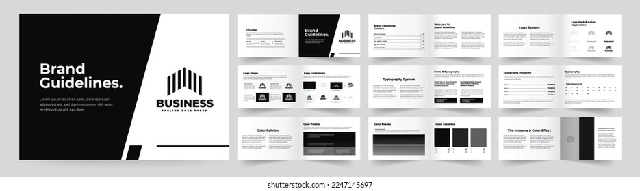 Brand guideline landscape brand guideline brand manual brand Identity guidelines