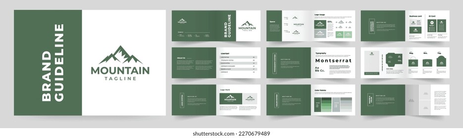 Brand guideline landscape brand guideline manual brand guideline layout brand Identity guidelines