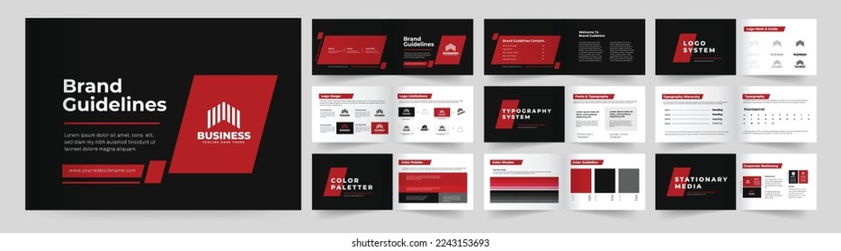 Brand guideline or Brand Guideline Layout or Brand Identity Guidelines or landscape Brand Guideline.