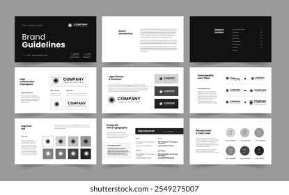 brand guideline and powerpoint presentation brand guideline design