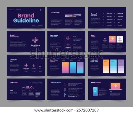 brand guideline presentation, brand guideline, brand guidelines design