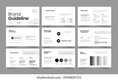 brand guideline presentation slide and brand overview