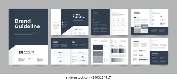 Brand Guideline, Brand Guideline Template 