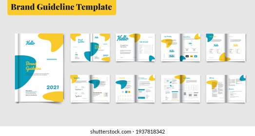 Brand Guideline Template Brochure Brand Guideline Template Style Guide Book Brochure Layout Brand Book Brand Identity