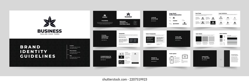 Brand guideline Template Design or Brand guideline Design