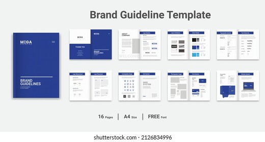 Brand Guideline Template Brand Guidelines Template Branding Guidelines Brand Style Guidelines Brand Manual