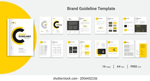 Brand Guideline Template Brand Guidelines Brand Style Guidelines Brand Manual	