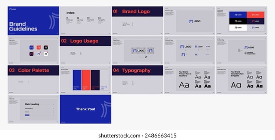 Brand Guideline Template Brand Style Guide Book Brochure Layout Brand Book Brand Manual