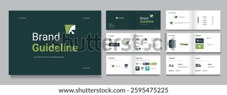  Brand Guidelines design Landscape brand guidelines presentation template