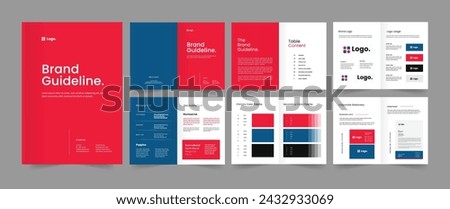 Brand Guidelines and Brand Guide Brochure Template