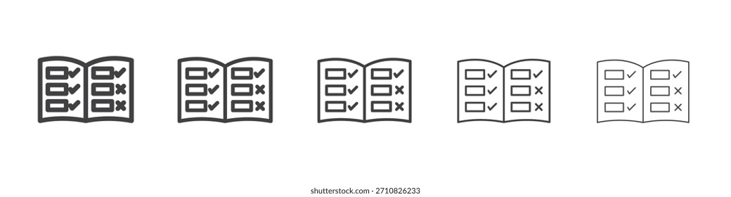 Diseño de íconos de lineamientos de marca, logotipo, App, interfaz de usuario. Ilustración vectorial, EPS