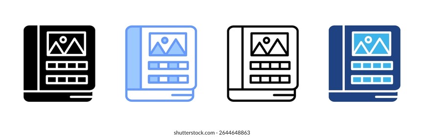 Brand Guidelines icon sheet multiple style collection