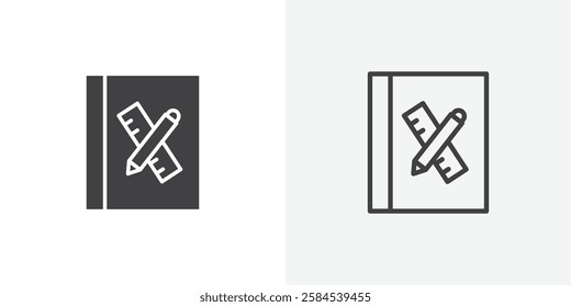 Brand guidelines icons vectors illustrations in black fill and liner versions