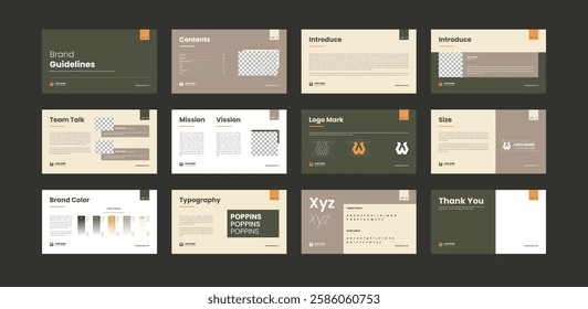 Brand Guidelines Layout Template Design