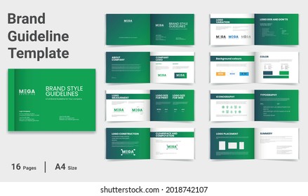 Brand Guidelines Template Brand Guideline Brand Manual Template Brand Style Guidelines Branding Guideline