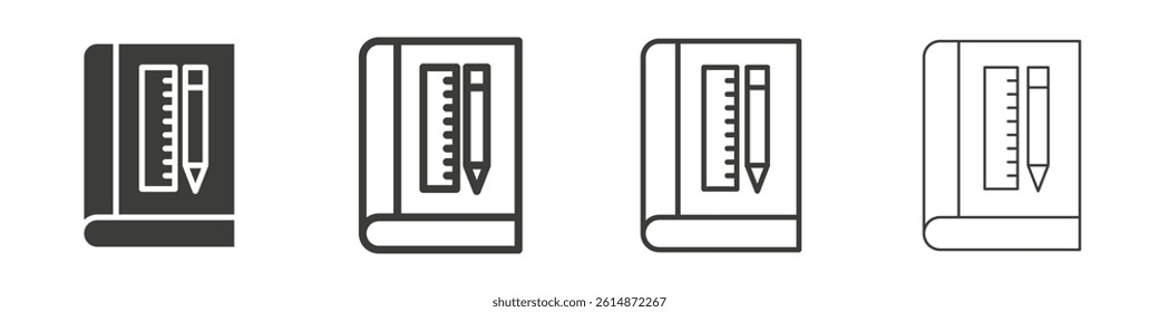 Brand guidelines vector icons in black and blue colors