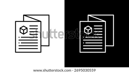 Brand Guidelines White Icon Set Design