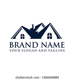 BRAND ICON LOGO REALTY HOME REAL ESTATE DESIGNS VECTOR COMPANY IDENTITY PROPERTY