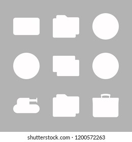 brand icon set. vector set about tank, business card, folder and promotions icons set.