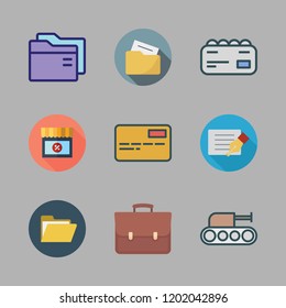 brand icon set. vector set about tank, portfolio, folder and promotions icons set.