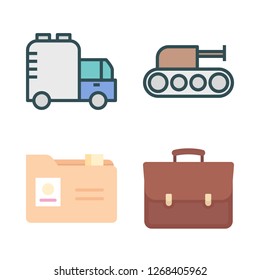 brand icon set. vector set about portfolio, tank and folder icons set.