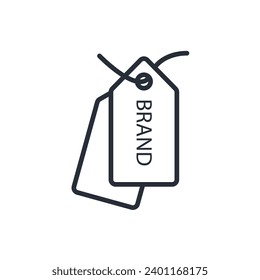 icono de marca. vector.Curso editable.Signo de estilo lineal para uso de diseño web,logotipo.Ilustración de símbolo.