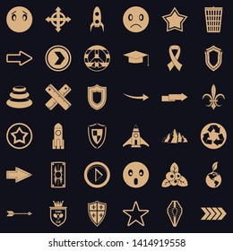 Brand icons set. Simple set of 36 brand vector icons for web for any design