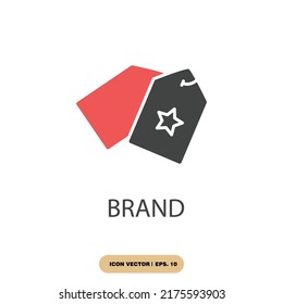brand icons  symbol vector elements for infographic web