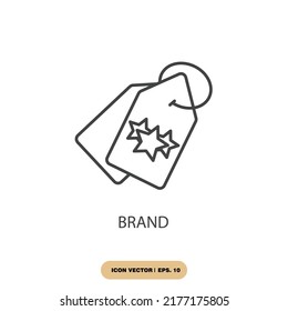 brand icons  symbol vector elements for infographic web