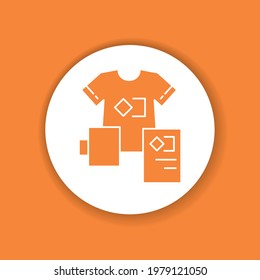 Brand identity color glyph icon. Corporate identity. Visible elements brand. Pictogram for web page, mobile app, promo. UI UX GUI design element. Editable stroke.