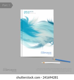 Brand identity company style template demonstrated on office supplies and stationery for businesses.  Abstract banner paints. Banner for your design