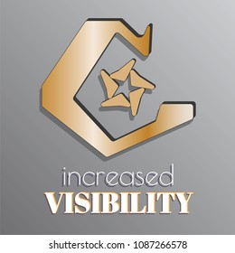 Brand identity development logo design - letter C