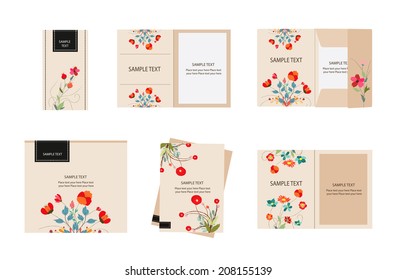 brand identity florals retro