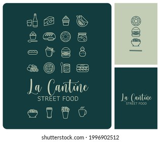 Brand Identity For Food Truck, Restaurant, Snack Or Fast Food With Specialties From Around The World, On Site Or To Take Away, Seasonal Recipes And Products 