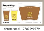 Brand identity guideline template to create visual identity of your company. Template for cafe, bakery, restaurant.