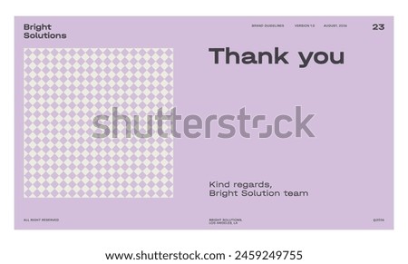 Brand identity guideline template to create visual identity of your company.
