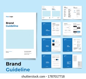 Brand Identity Guideline Template Brand Style Guide Brochure Layout Brand Book Branding Guideline