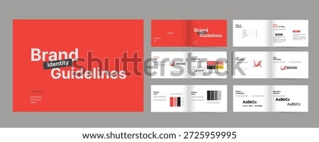 brand identity guidelines template, landscape brand guidelines design